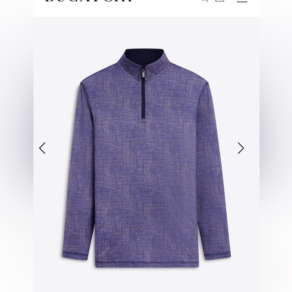 BUGATCHI quarter zip pullover M - Picture 2 of 11